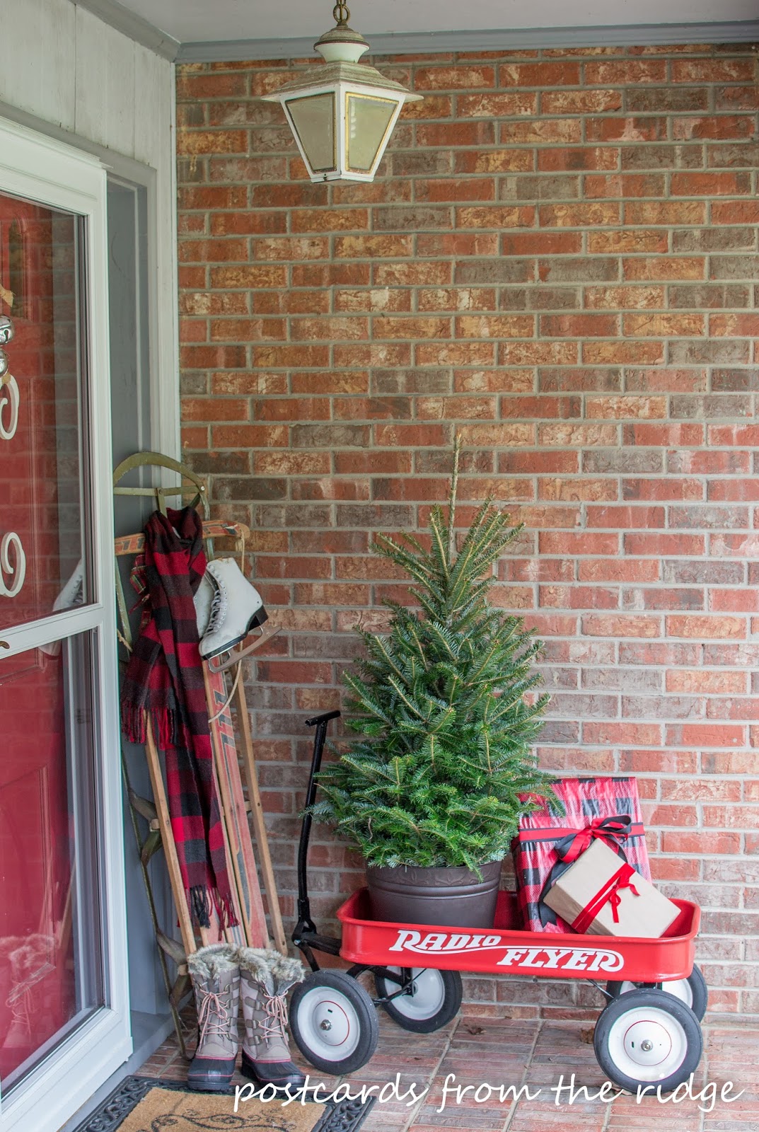 Our Christmas Front Porch ~ Welcome Home Tour | Postcards from the Ridge