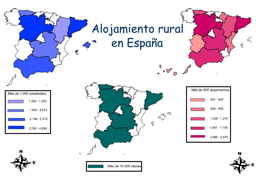 On my way GvSIG (II) Alojamiento rural en España