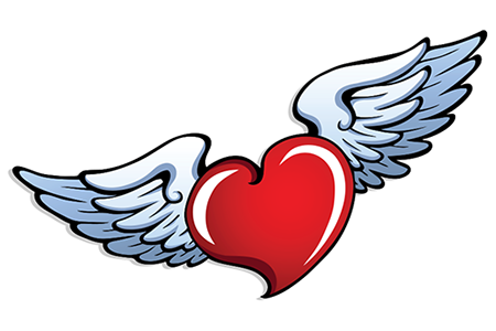 Heart with Angel Wings | Symbols & Emoticons