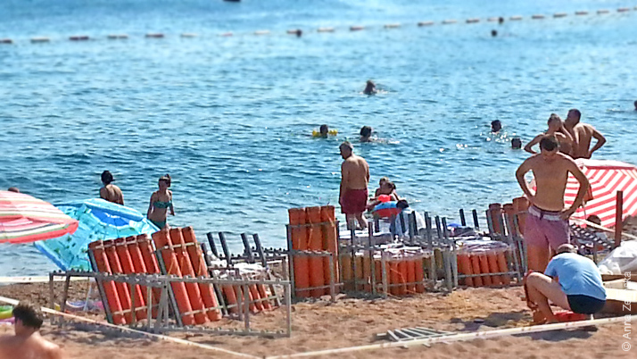 Фейерверки на пляже Петроваца