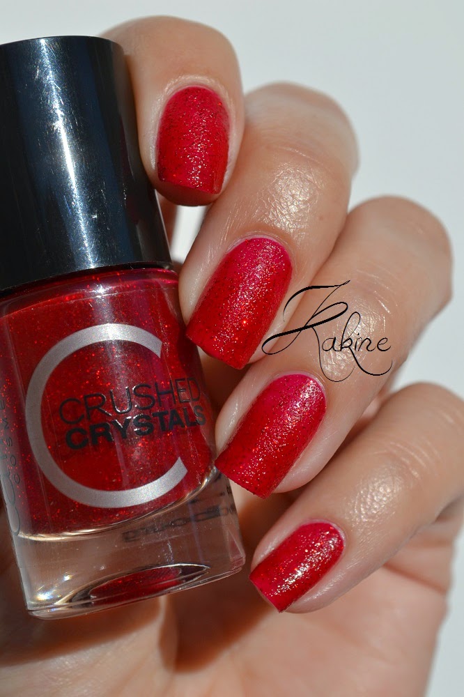 Kakine Nail Art CATRICE Royal REDding (Crushed Crystal)