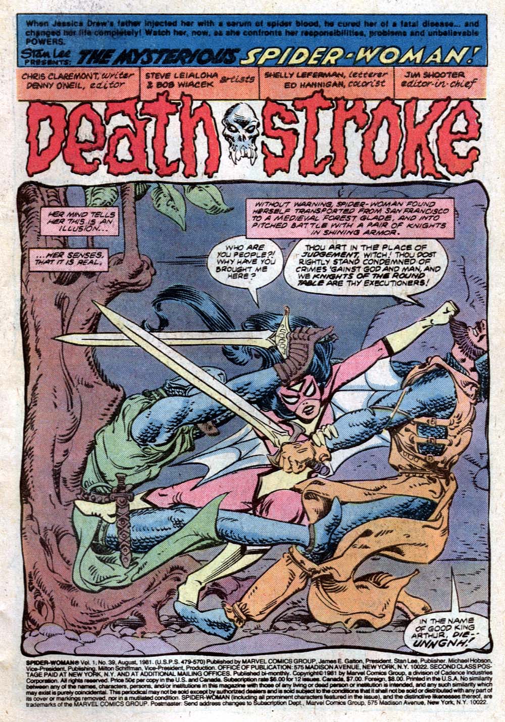 Read online Spider-Woman (1978) comic -  Issue #39 - 2