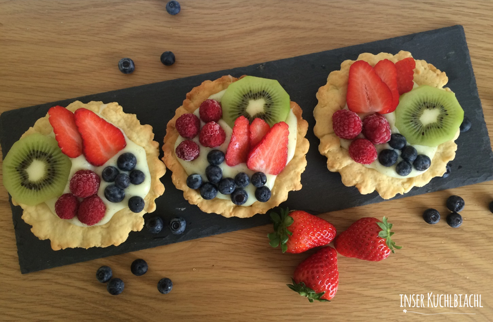 inser Kuchlbiachl: Tartelette mit selbstgemachten Vanillepudding und ...