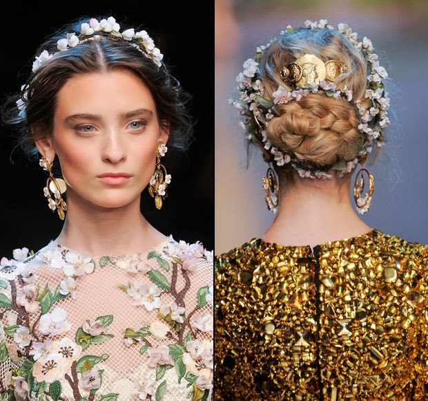 Flowers-in-the-hair-at-Dolce-and-Gabbana-Spring-2014