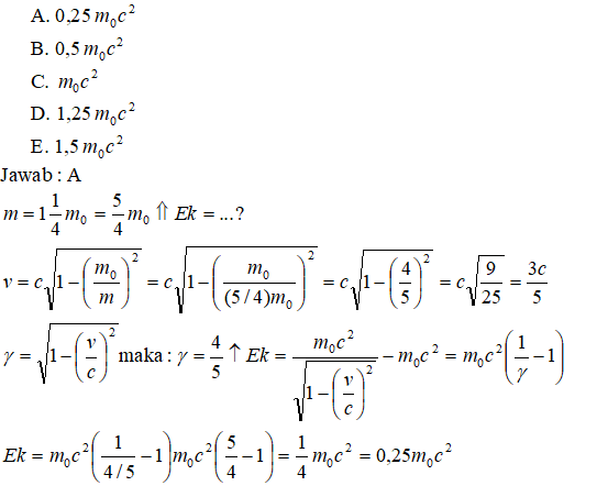Destinasi Fisika Chapter 12 Relativitas