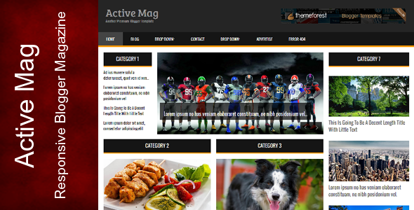 Active Mag â€“ Responsive Blogger Template