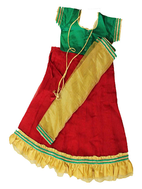 kids girls half saree langa voni dhavani traditional ethnic wear online