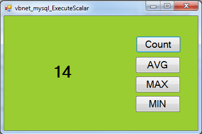 VB.Net Use ExecuteScalar With MySQL Database