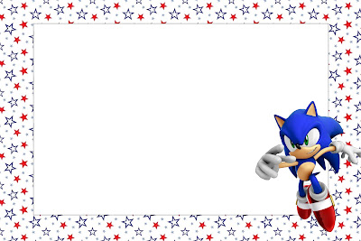 Convite de aniversário infantil Sonic Boom para editar, baixe