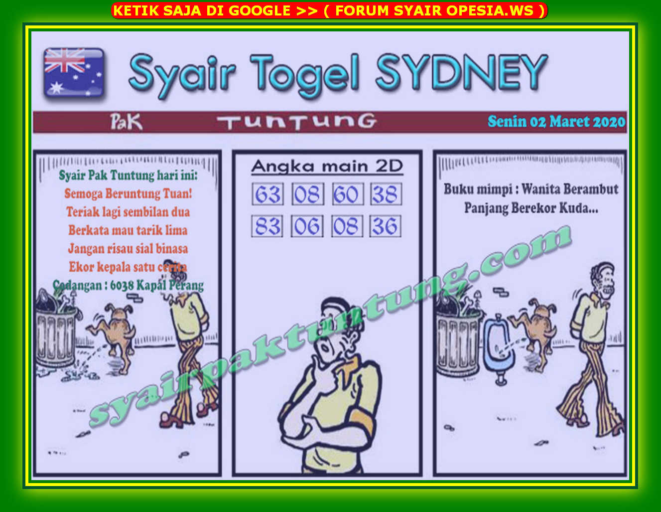 1 New Message Kode Syair Sydney 2 Maret 2020 Forum Syair Togel Hongkong Singapura Sydney