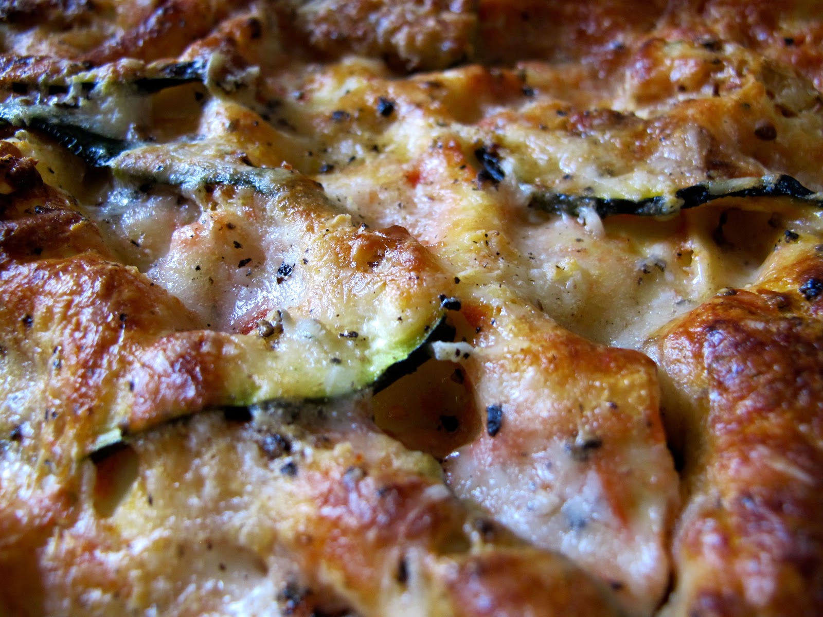 oh so buttery Courgette and Aubergine Lasagne
