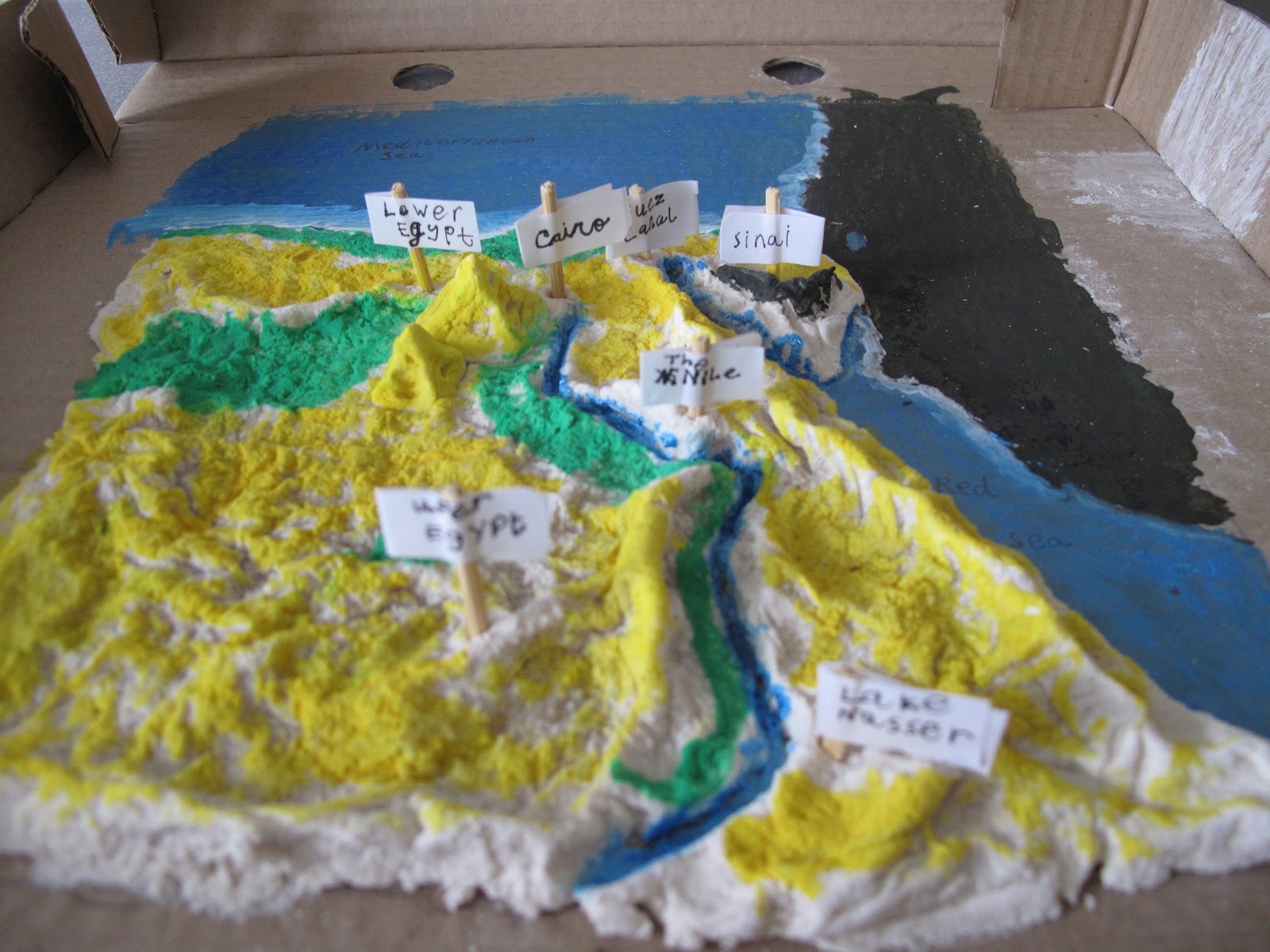 As You Walk By The Way... Salt Dough Map of Egypt