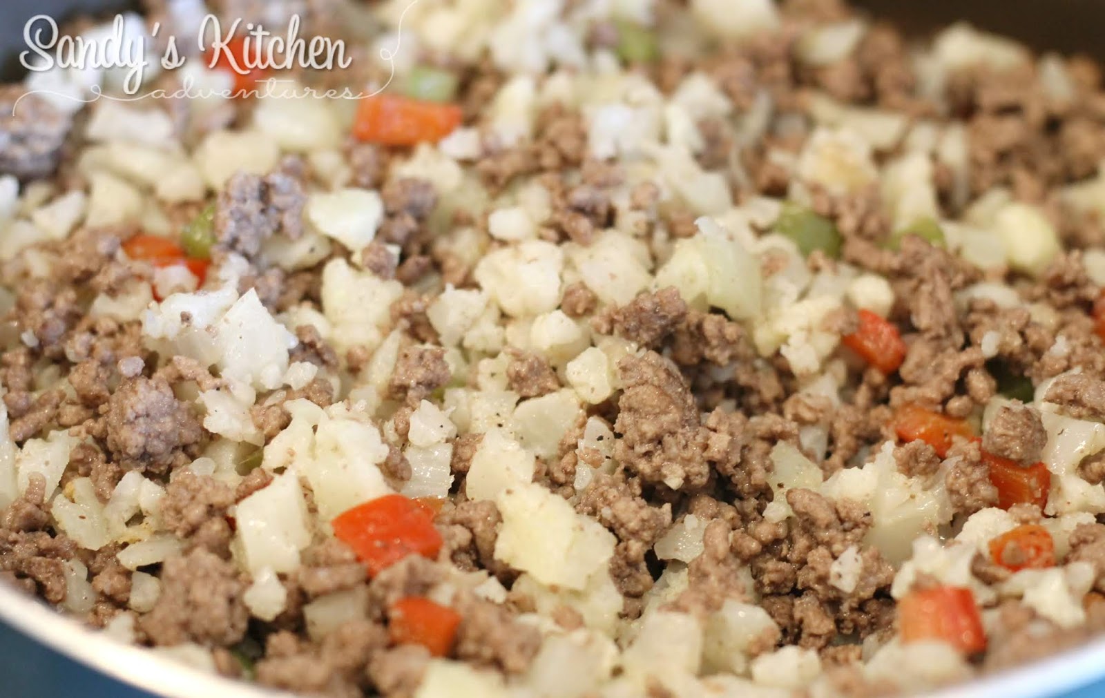 Ground Beef Cauliflower Hash Sandy's Kitchen