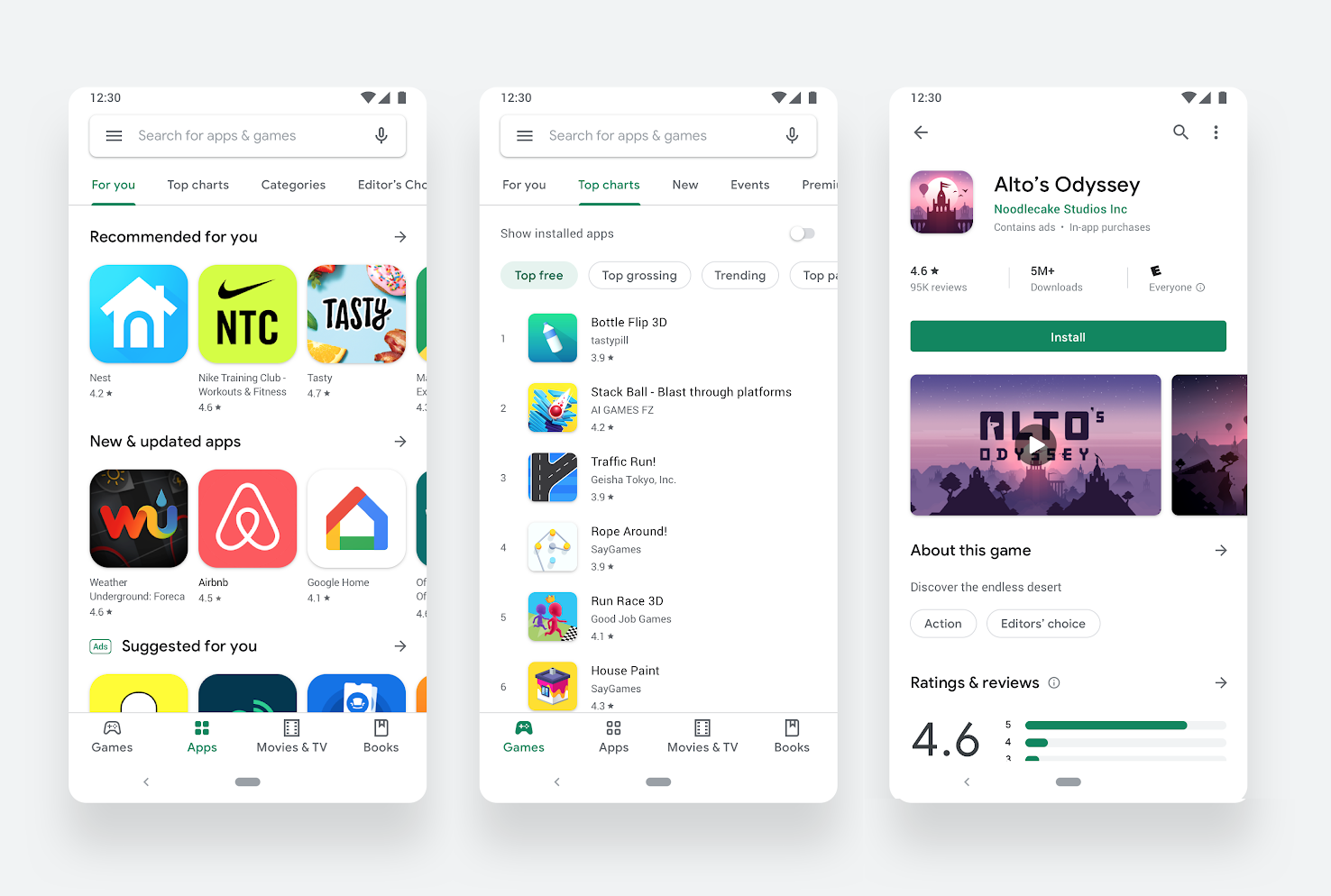 Google Play Store Visual Refresh Welcomes Users With A Simple