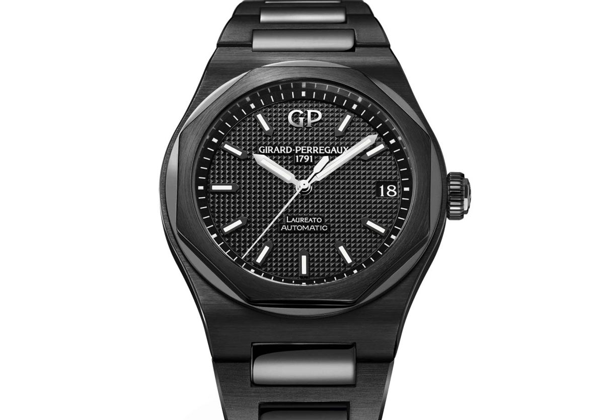 GirardPerregaux Laureato Black Ceramic Time and Watches The