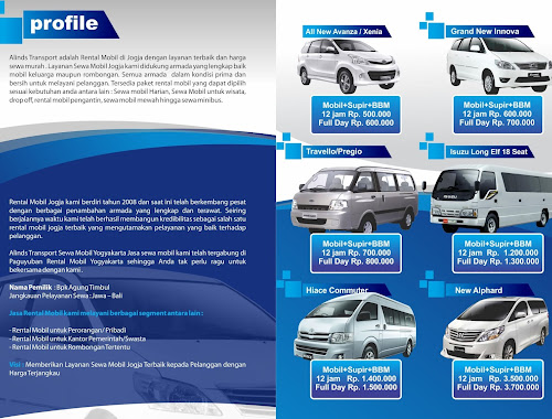 Gambar Contoh Brosur Iklan Rental Mobil Bagus Promosi Desain Gambar di