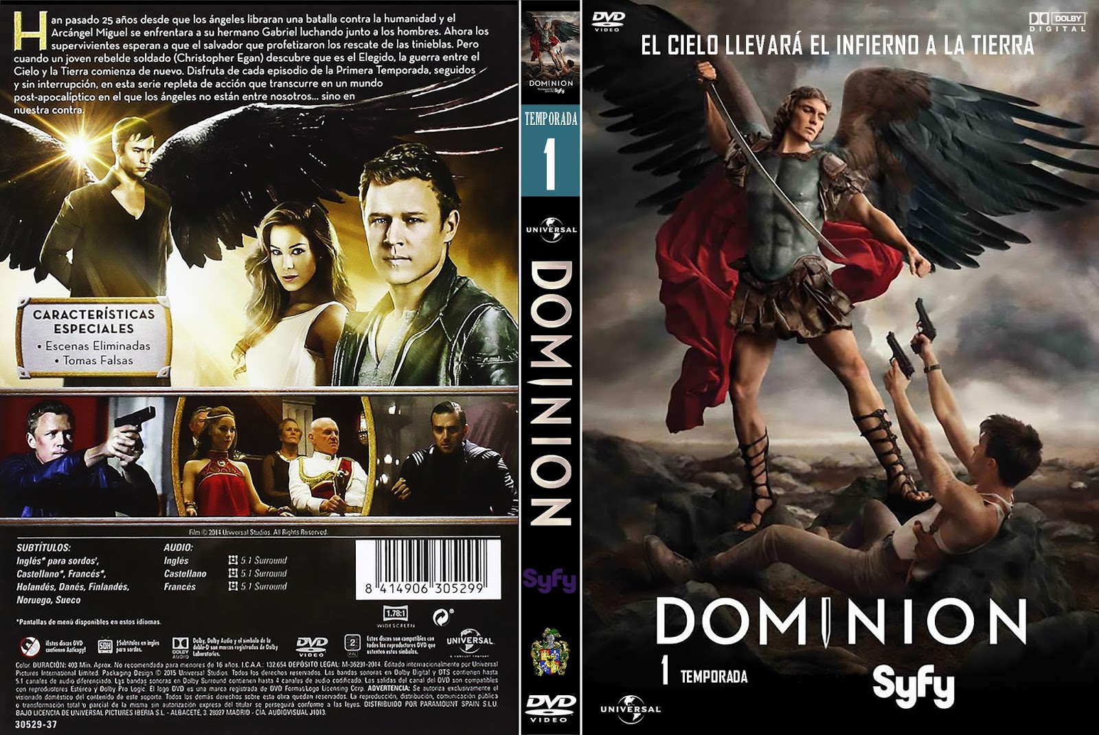 Caratulas y etiquetas: Dominion Temporada 1 (serie de TV)