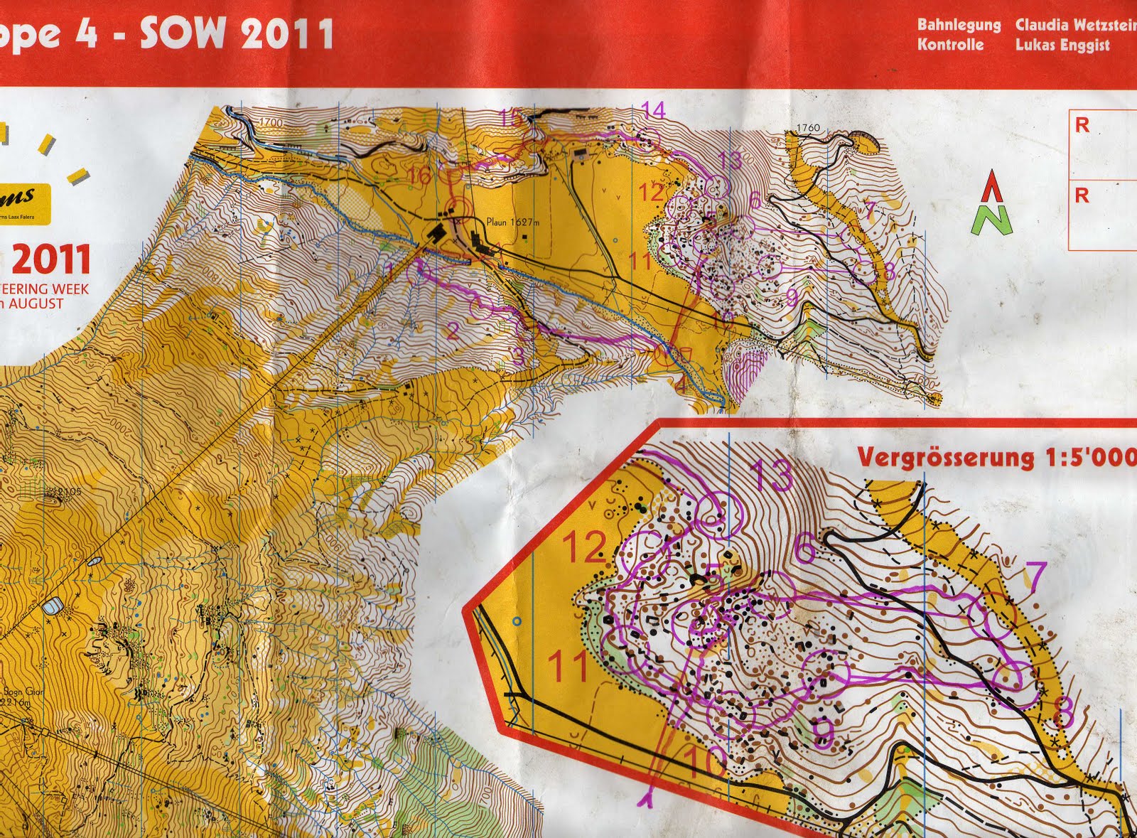 orientierungslauf die neue herausforderung... Swiss O Week Flims Laax