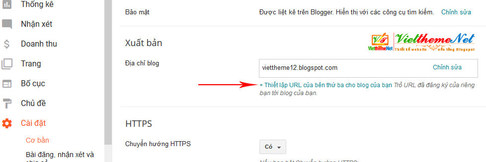 Cài đặt tên miền riêng dạng (.Com, .Net, .Info, .VN, .Com.vn...) cho Blogspot