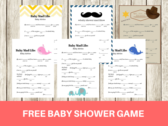 Musings of an Normal Mother: Child Shower Online games photo relating to Baby Shower Mad Libs Printable Free named Musings of an Ordinary Mother: Boy or girl Shower Online games