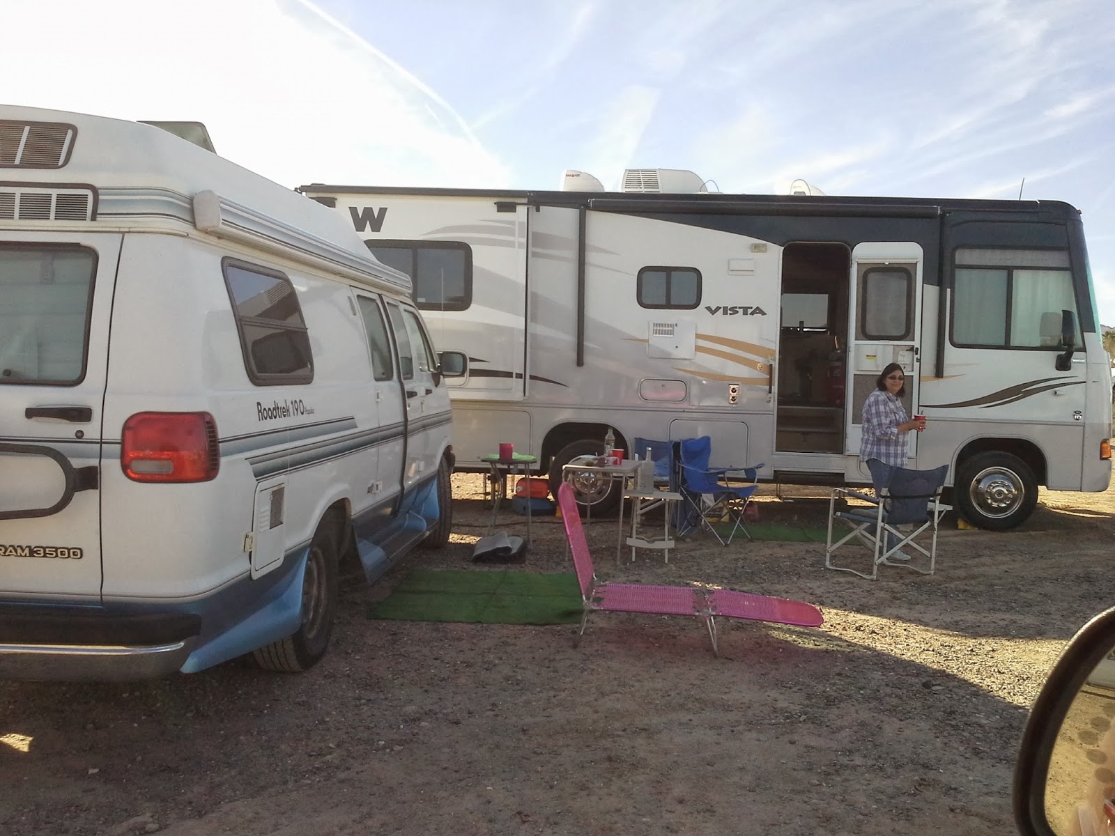 Class A Greyhounds...RVing with the big dogs! The Quartzsite Arizona