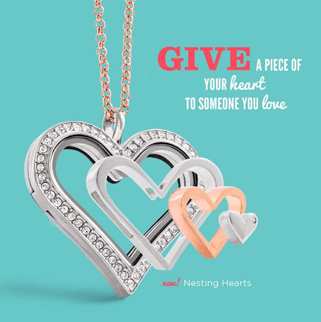  Origami Owl Heart Living Locket and Nesting Hearts