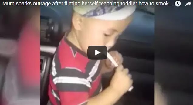 Βίντεο Σοκ: Μητέρα μαθαίνει στη διχρονη κόρη της να… καπνίζει (Βίντεο)