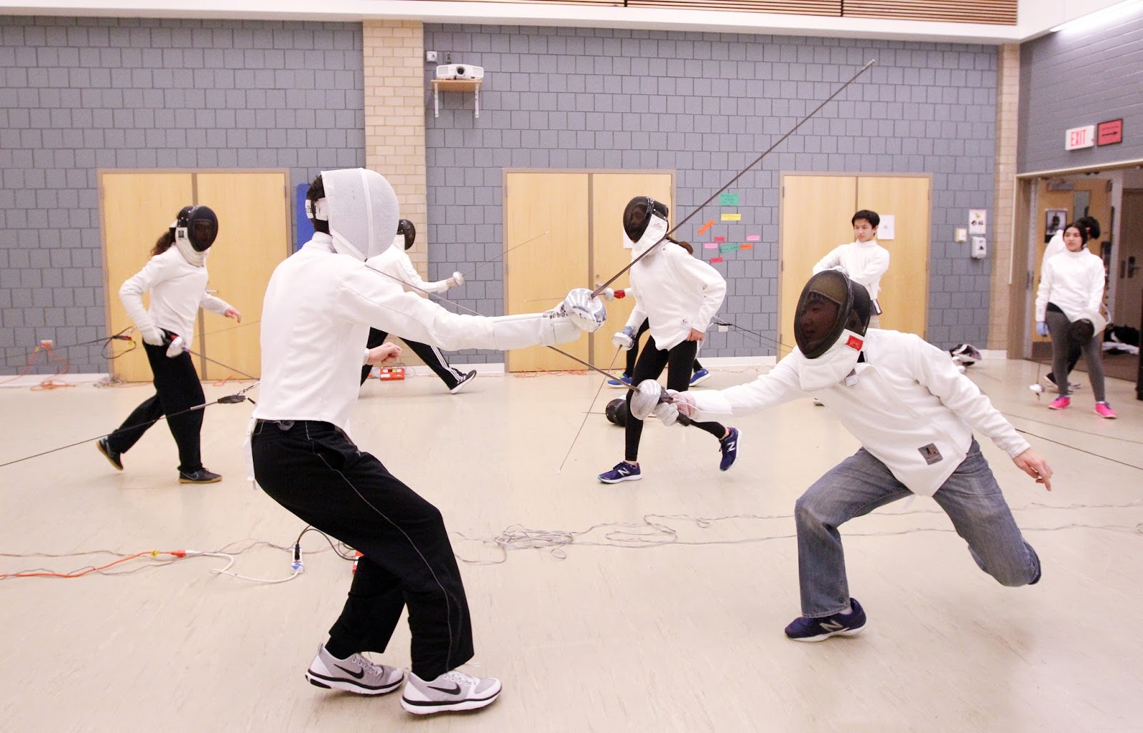 Mark Kodiak Ukena Stevenson High School Fencing Practice