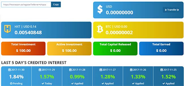 Hướng dẫn đầu tư HextraCoin (HXT) lending với lãi 48%/tháng Hướng dẫn đầu tư HextraCoin (HXT) lending với lãi 48%/tháng