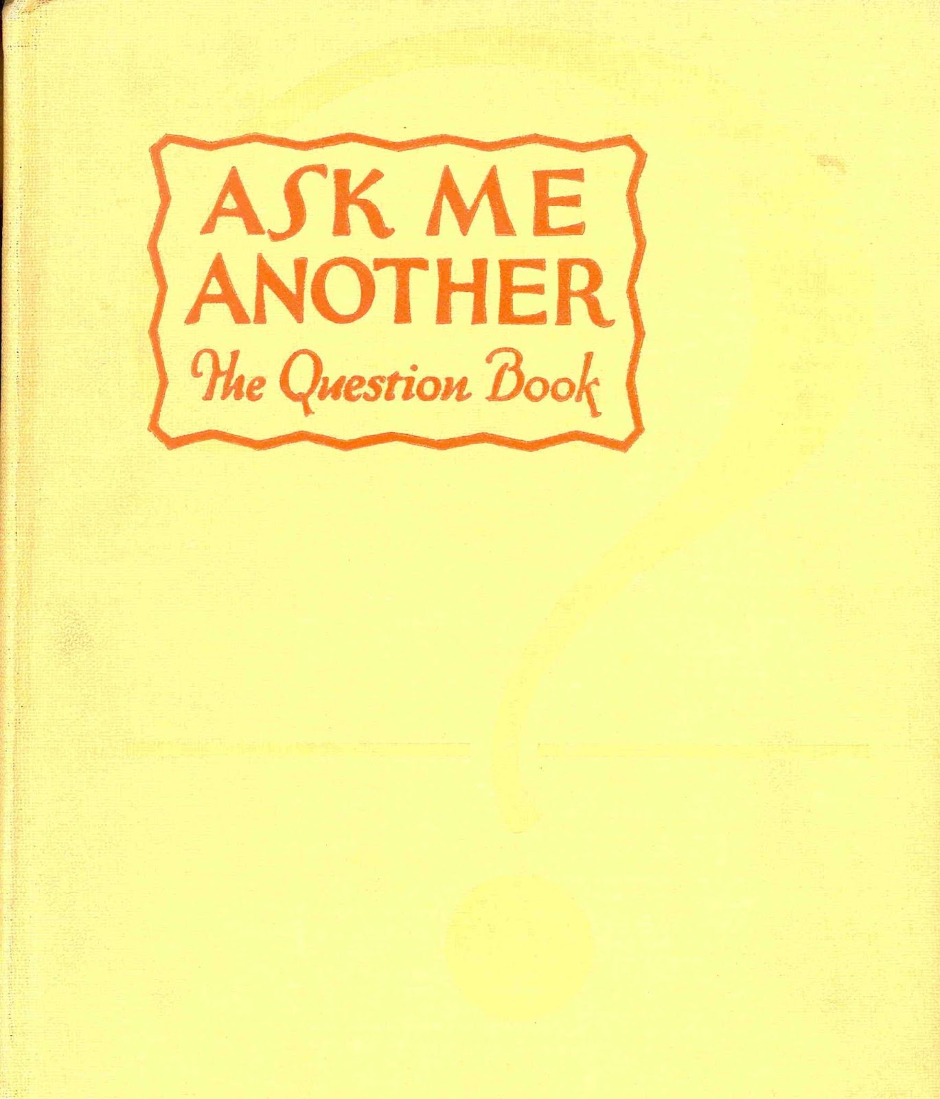 Leonard Cline Leonard Cline In Ask Me Another The Question Book