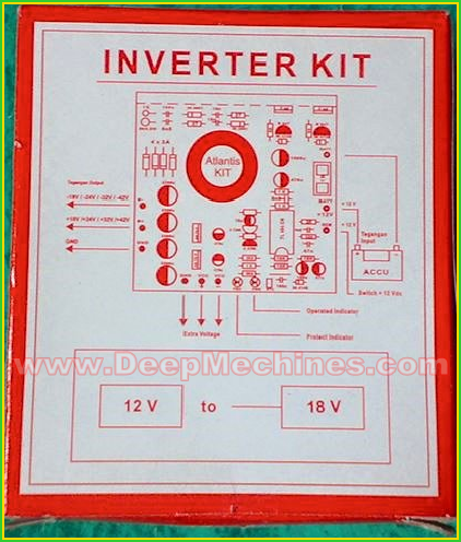 Diagram INVERTER KIT DC 12V to 18V CT Rangkaian Pemasangangan INVERTER KIT DC 12V to 18V CT