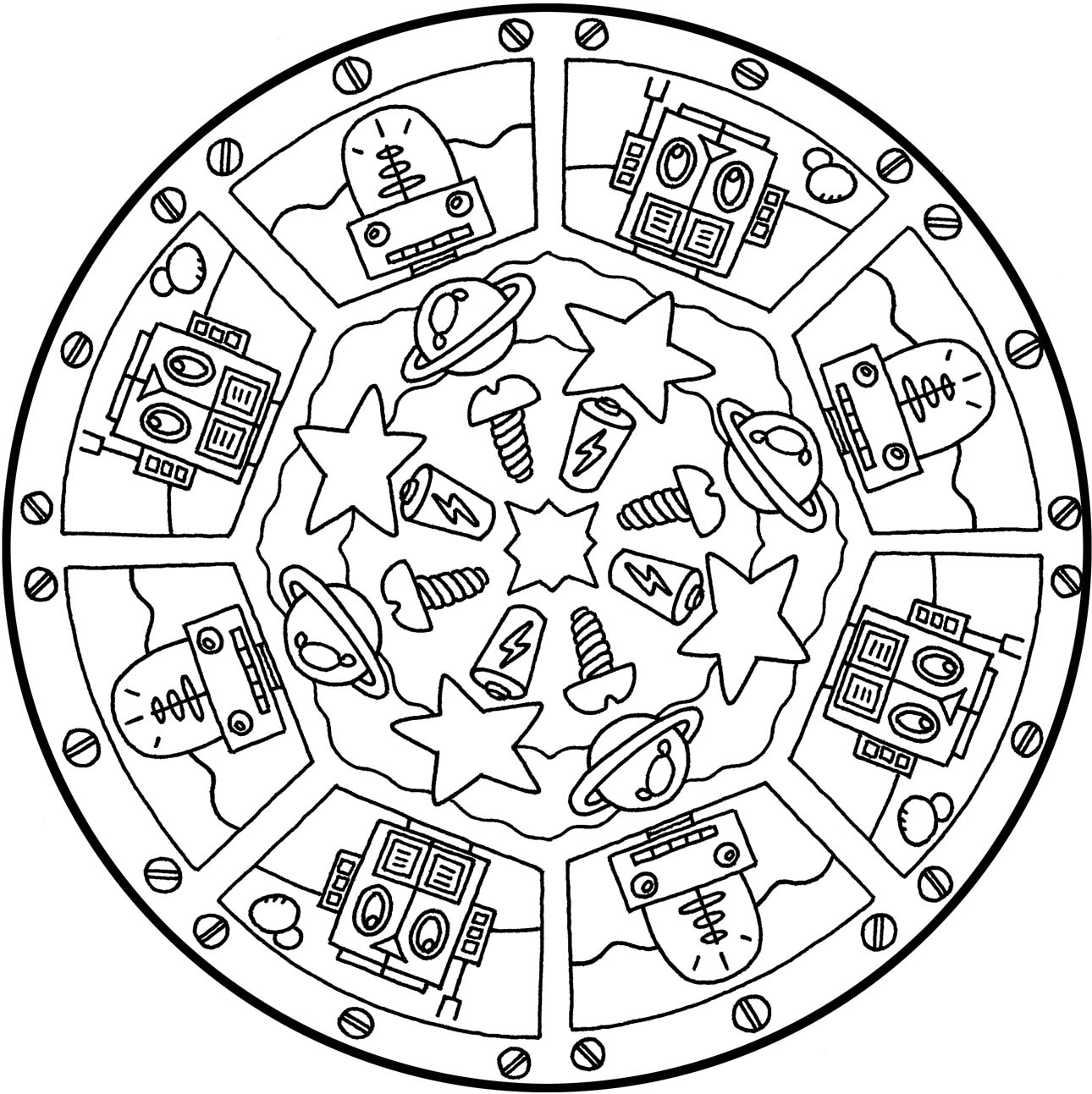 mandala coloring pages for boys - photo #1