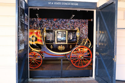 Glass Coach at the Royal Mews, Buckingham Palace