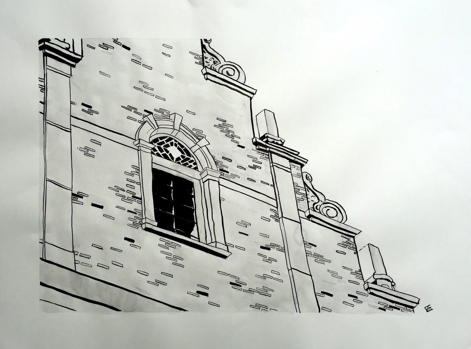 Scribbling With Spirit Architecture Lubbers Hall, Hope College