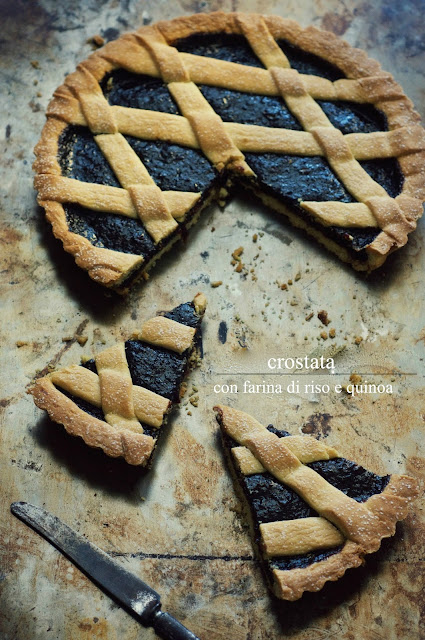 crostata con farina di riso e quinoa