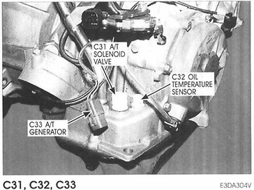 2001 Hyundai Accent GS Transmission Speed Sensor ~ Automotive Repair Guide