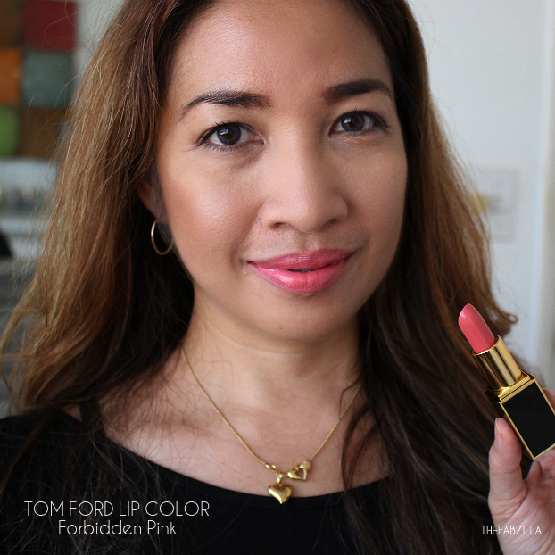tom ford lip color fall 2015 collection, review, swatch, tom ford lip color forbidden pink