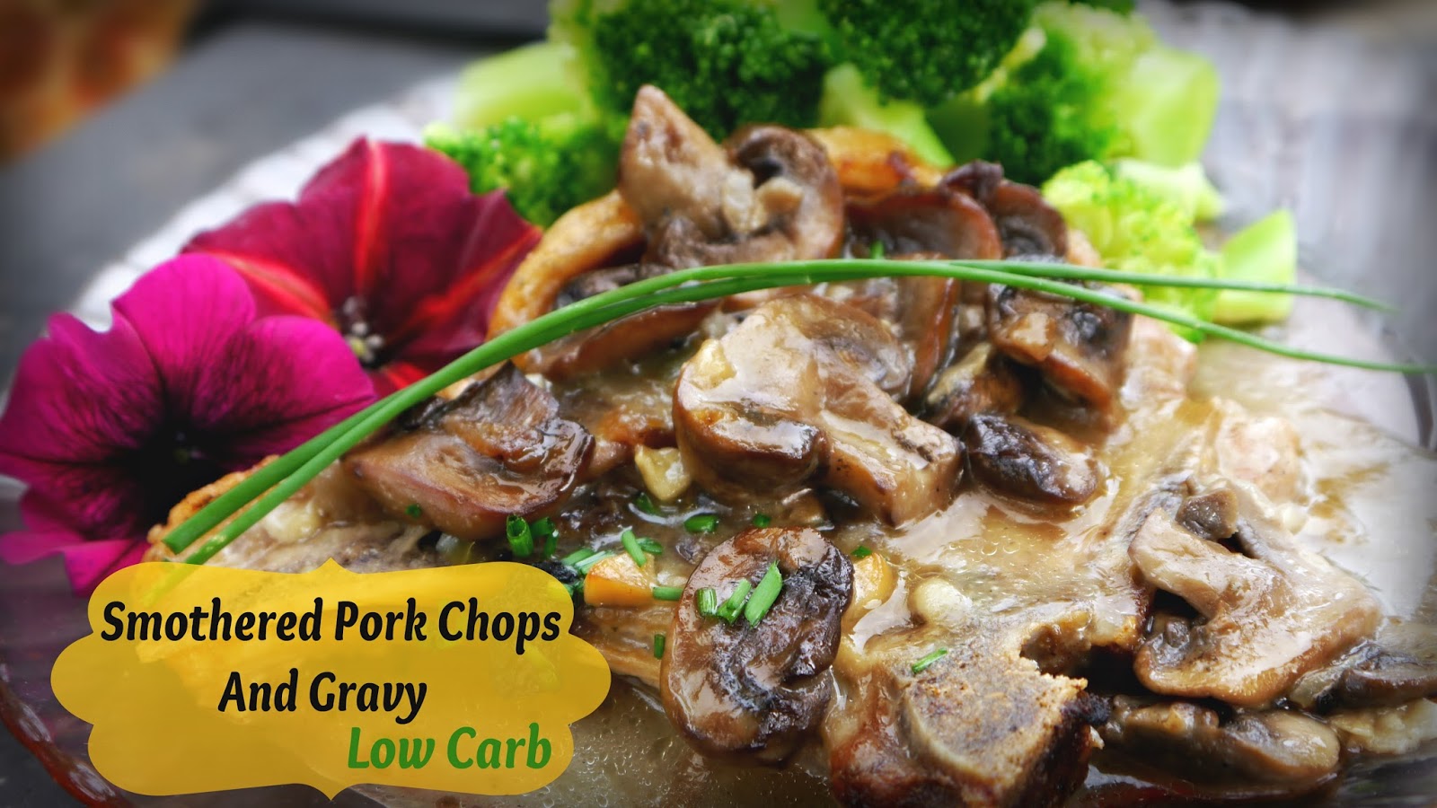 Suzy Homefaker Pork Chops with Mushroom Gravy Low Carb No Canned Soup