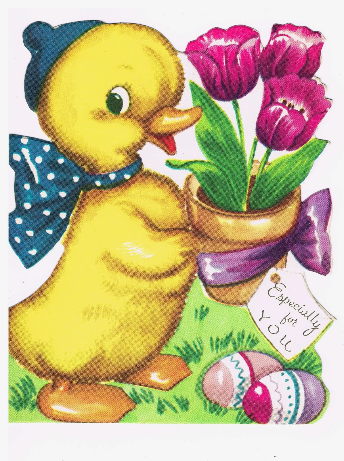 tea-in-the-library-mid-century-children-s-easter-cards