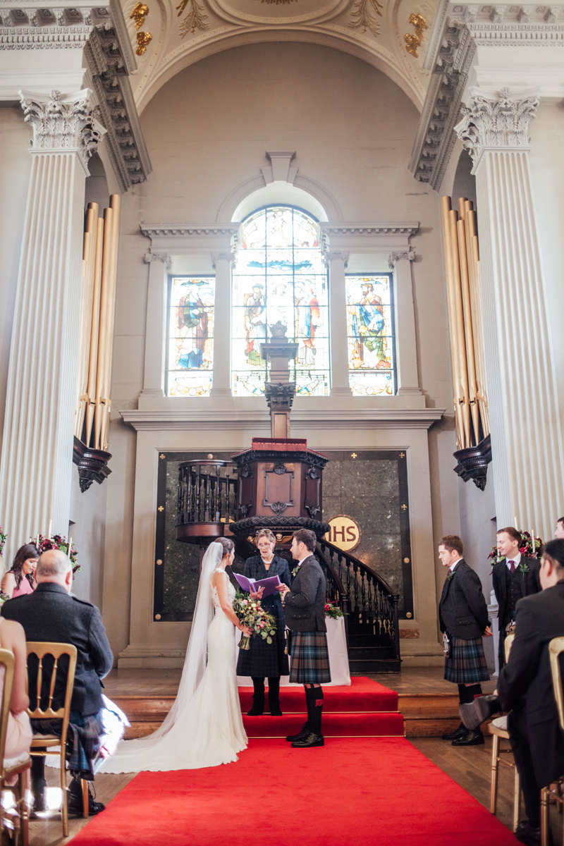 Traditional Pink and Purple Scottish Real Wedding 