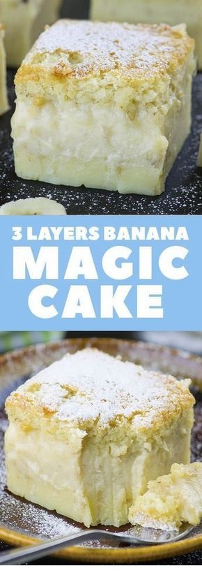 Easy Banana Magic Cake