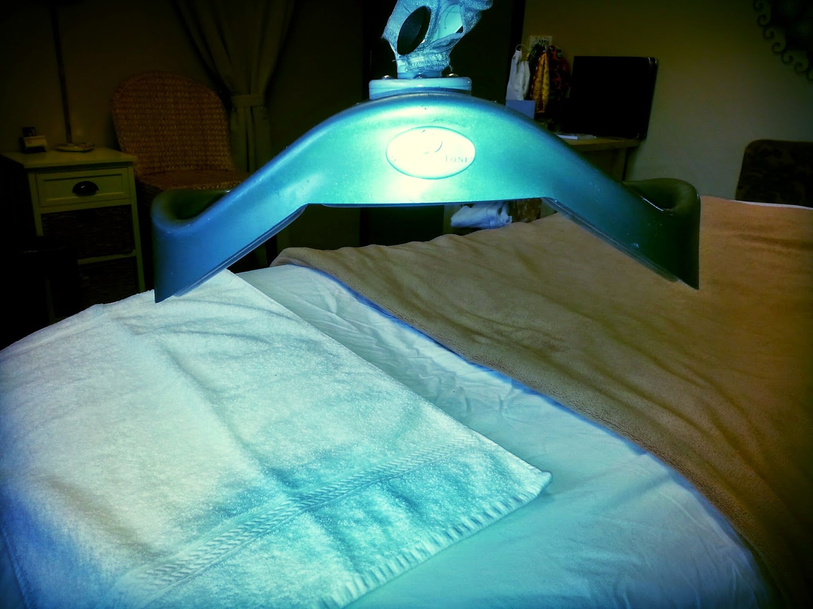 Blue LED light therapy