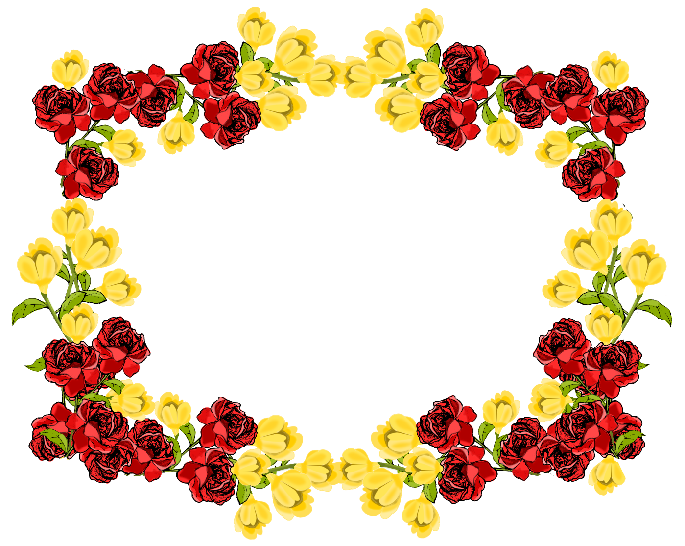 clip art flower frame - photo #19