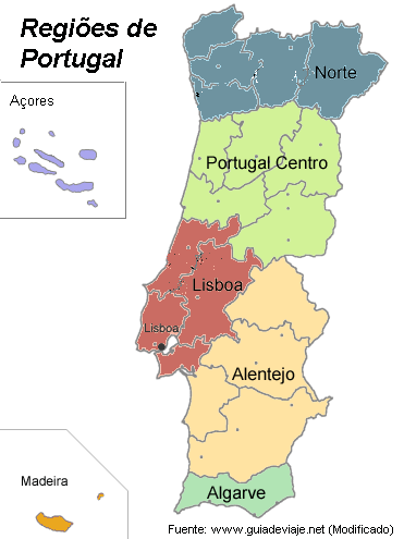 Alicia Ciencias Sociales Alconchel: Regiões de Portugal