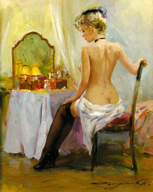 Konstantin Razumov e suas pinturas com sensualidade e elegância 