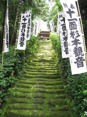 杉本寺苔の石段