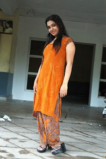 Tamil Actress Sandhya in Orange Churidar Stills