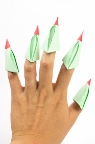 How to Fold Origami Witch's Claws- Fun Kids Origami Project for Halloween