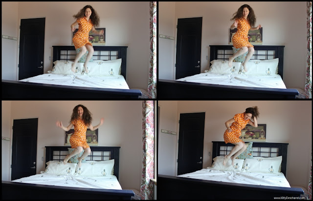 jumping on an amerisleep mattress