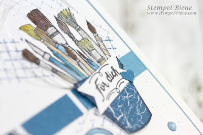Stampinup Kreiert mit Liebe; Match the Sketch; Stempel-Biene, Work of Art; Stampinup Katalog; Stempelparty; Karte für Maler